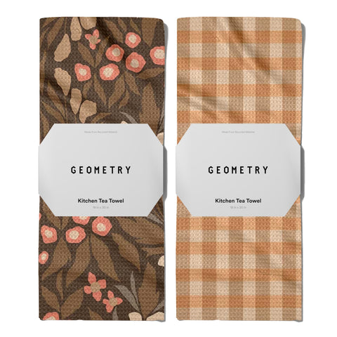 GEOMETRY front packaging showing Autumn Bliss two-piece set and benefits