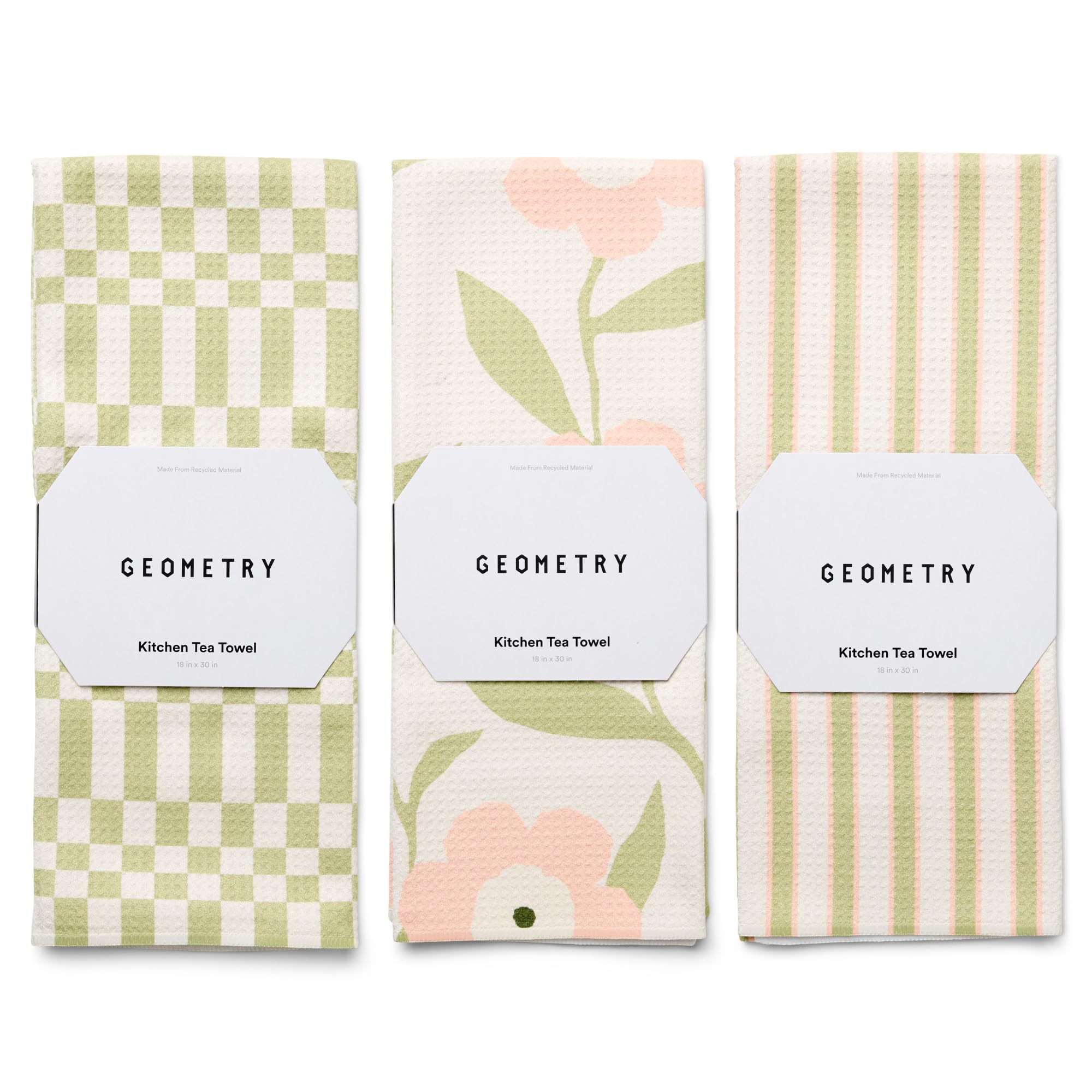 GEOMETRY front packaging showing Meadowlight three-pack and quick-dry benefit