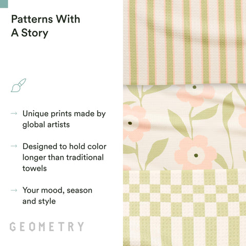 GEOMETRY towel wiping countertop removing spill quickly and safely