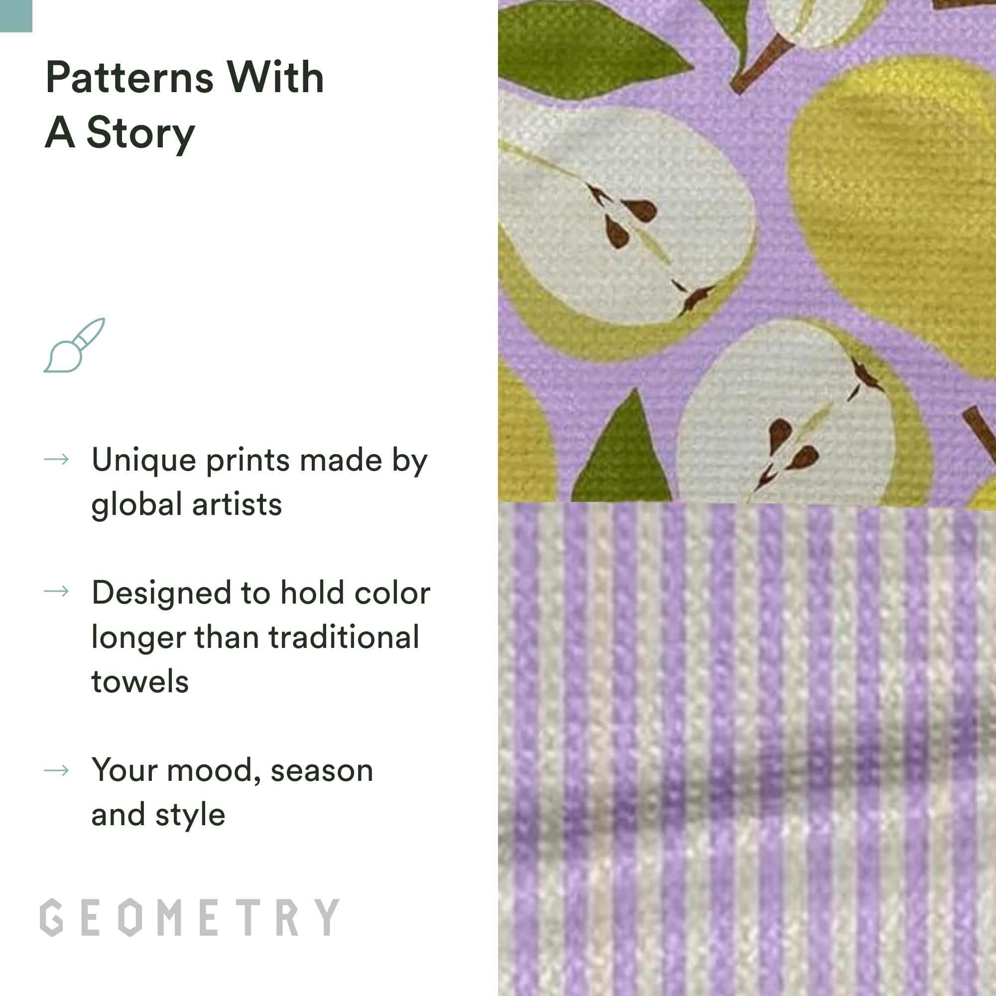 GEOMETRY towel drying glassware streak-free to highlight polishing benefit