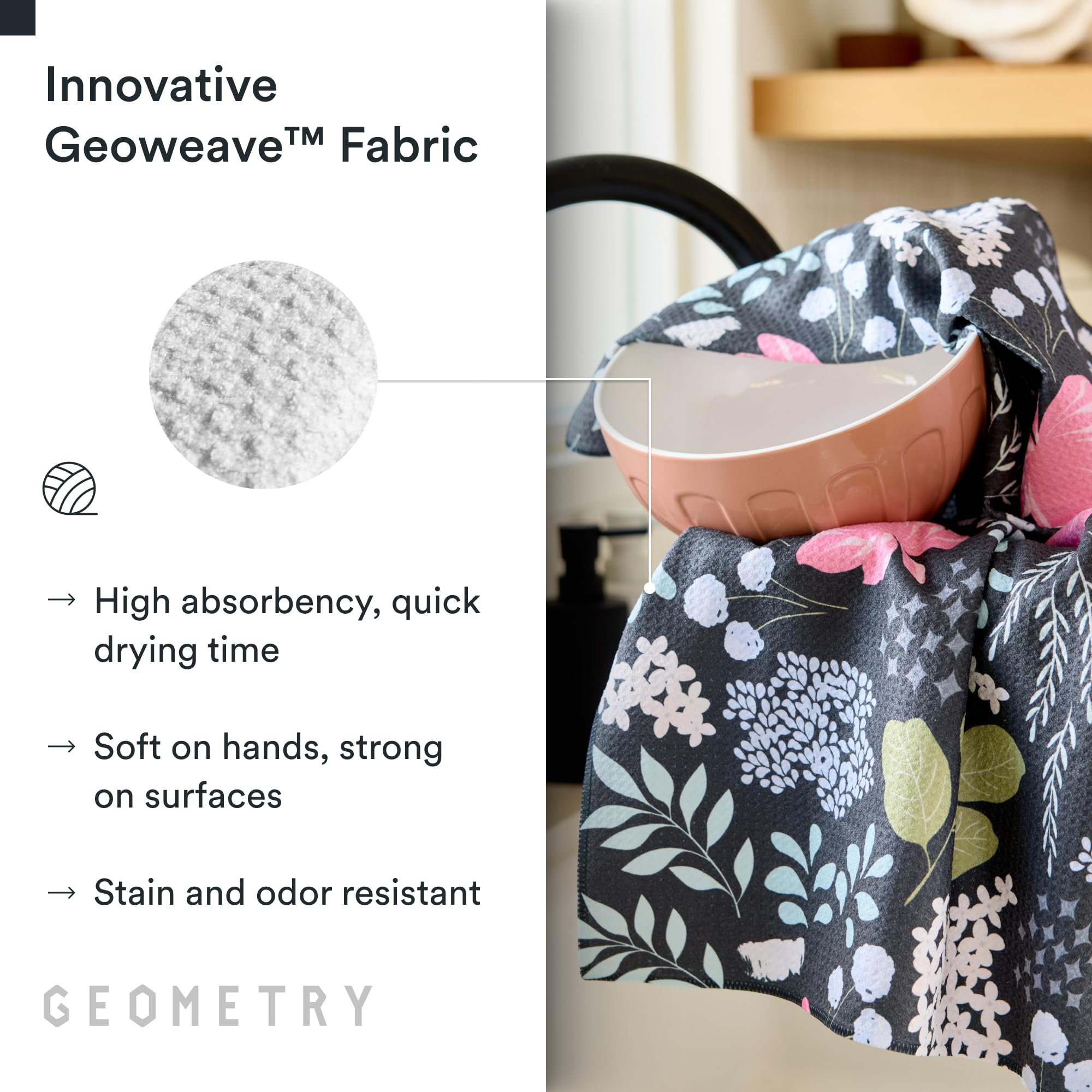 GEOMETRY towel drying glassware quickly without scratching benefit