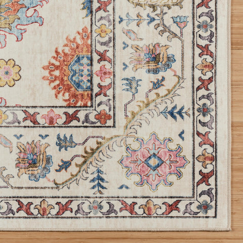 Gertmenian close-up of polyester pile and digital print detail showing rich texture