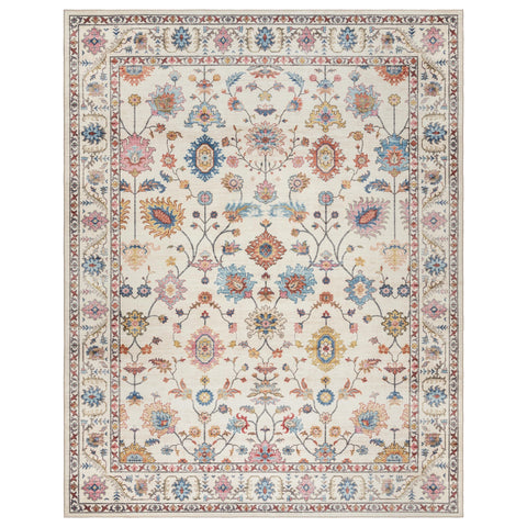 Gertmenian front view of Cullen 8x10 rug showing full boho pattern and color vibrancy