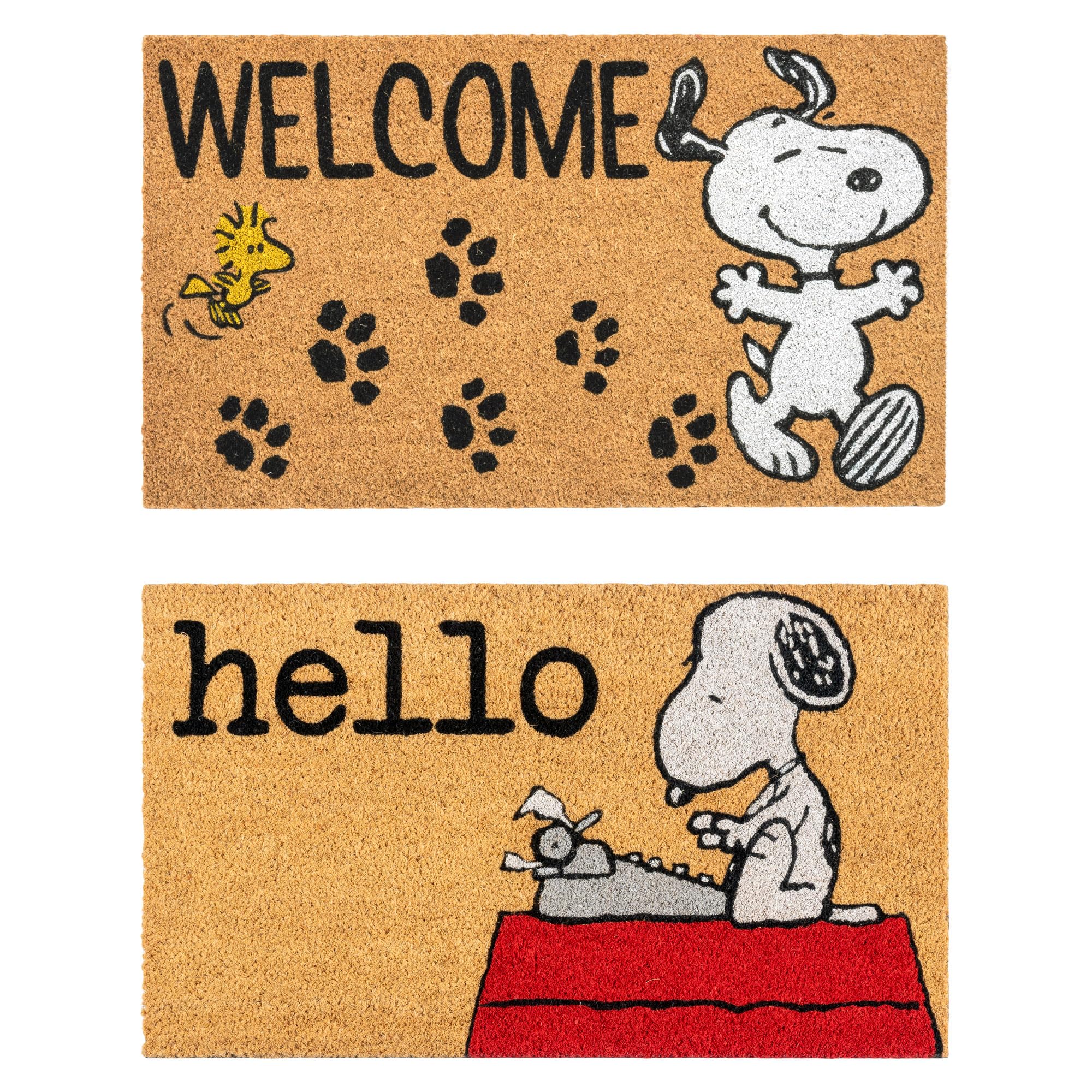 Gertmenian Snoopy front view showing welcome design and curb appeal