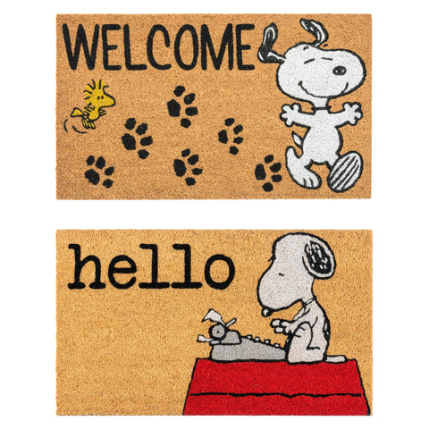 Gertmenian Snoopy front view showing welcome design and curb appeal