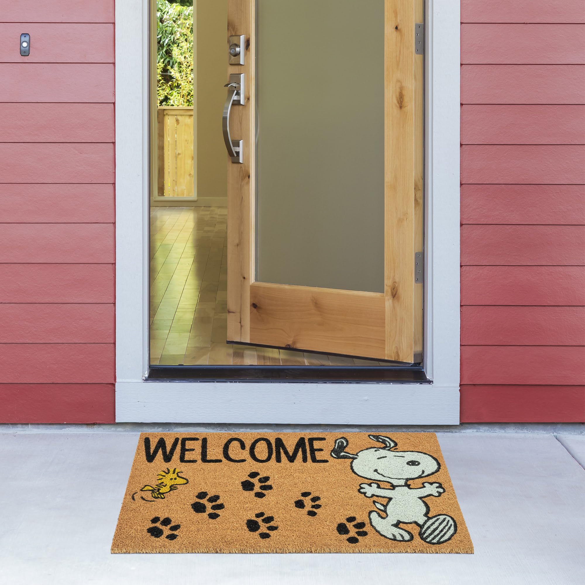 Gertmenian Snoopy lifestyle porch setting adding nostalgic charm