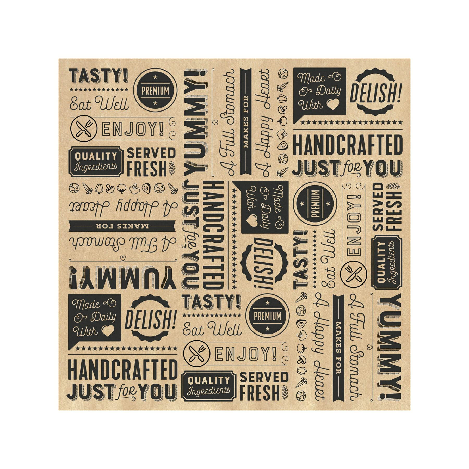 GET front box of 1000 brown grease-resistant sheets for easy service