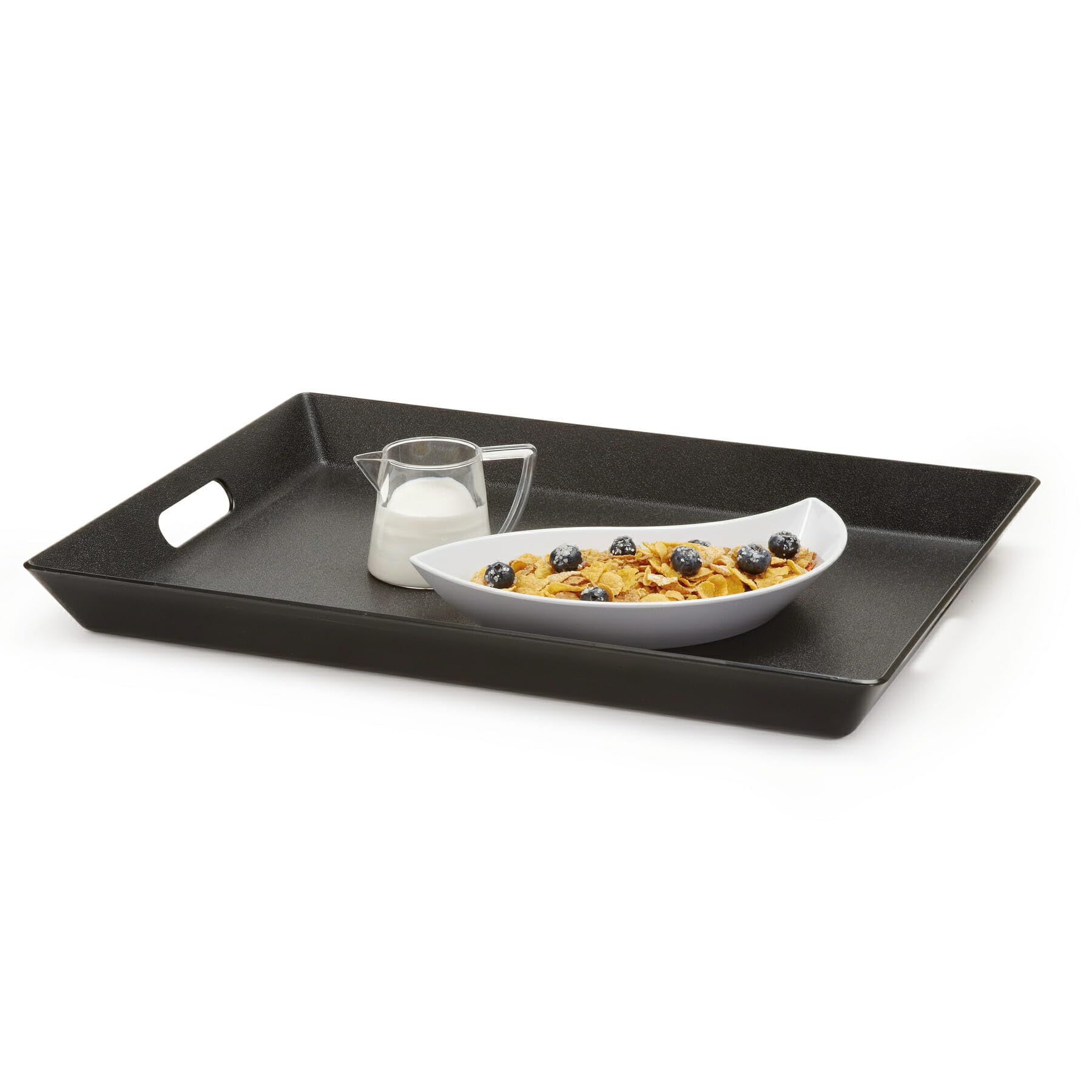 GET tray next to coffee cup for scale showing compact 15x20 practical size