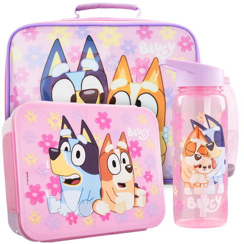 Get Trend Bluey front view bag showing bright character print and easy grab handle