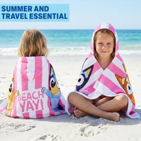 Get Trend Bluey on child poolside demonstrating easy pull-on wear and warmth