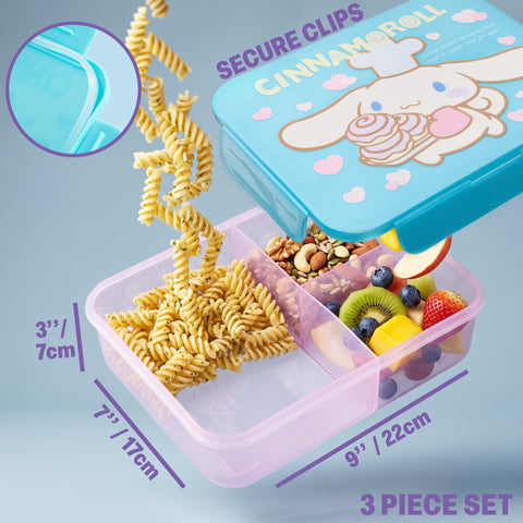 Get Trend Cinnamoroll on a school table set up for lunch showing practicality and character appeal