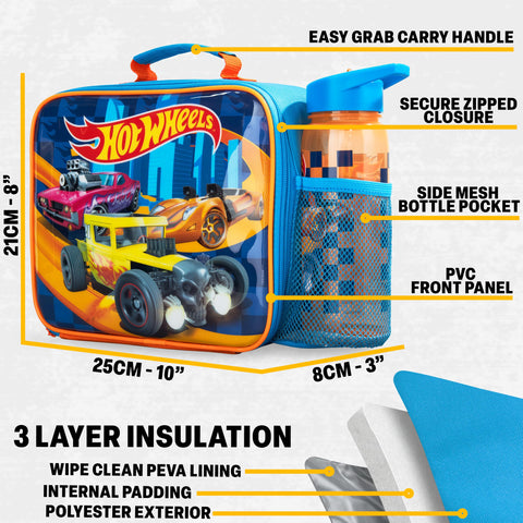 Get Trend Hot Wheels insulated bag interior showing PEVA lining to help keep food cool