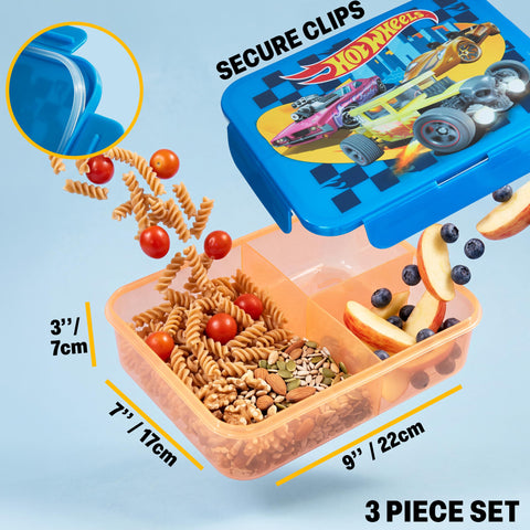 Get Trend Hot Wheels set beside a ruler showing size comparison for school readiness