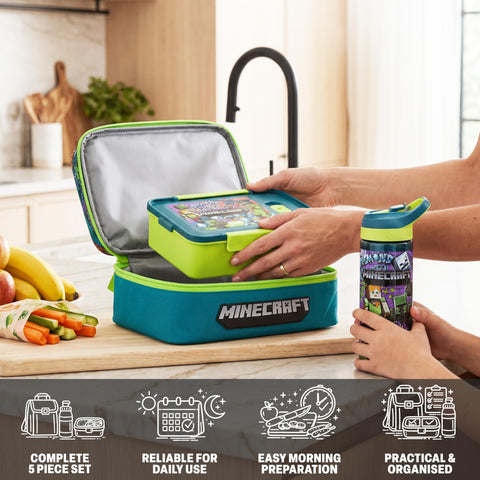 Get Trend bento open top showing removable mini pots for portion control benefit