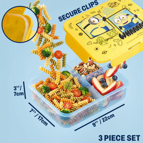 Get Trend Minions set in a school lunch scene illustrating convenience and fun