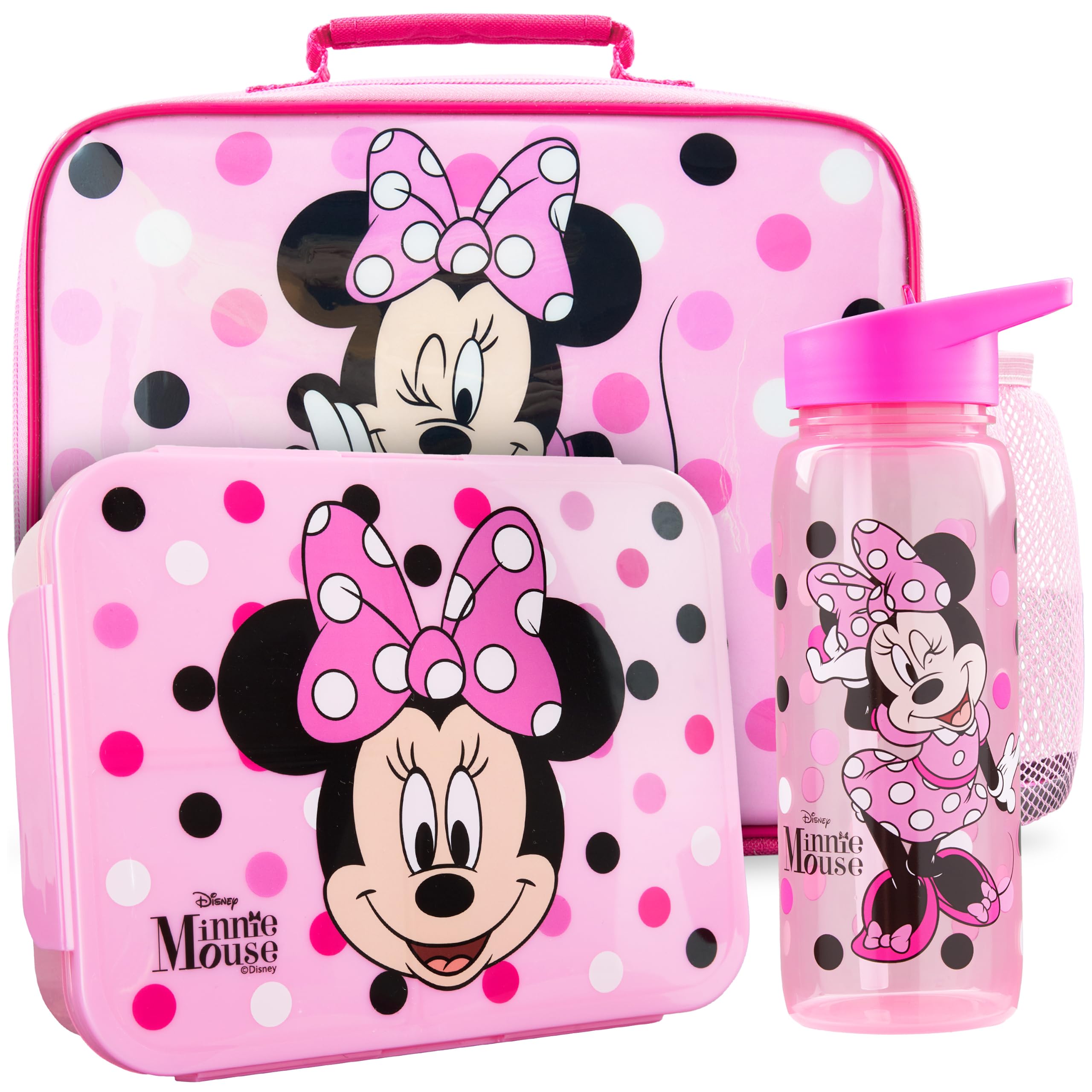 Get Trend Minnie Mouse lunch bag front view showing design and compact carry benefit