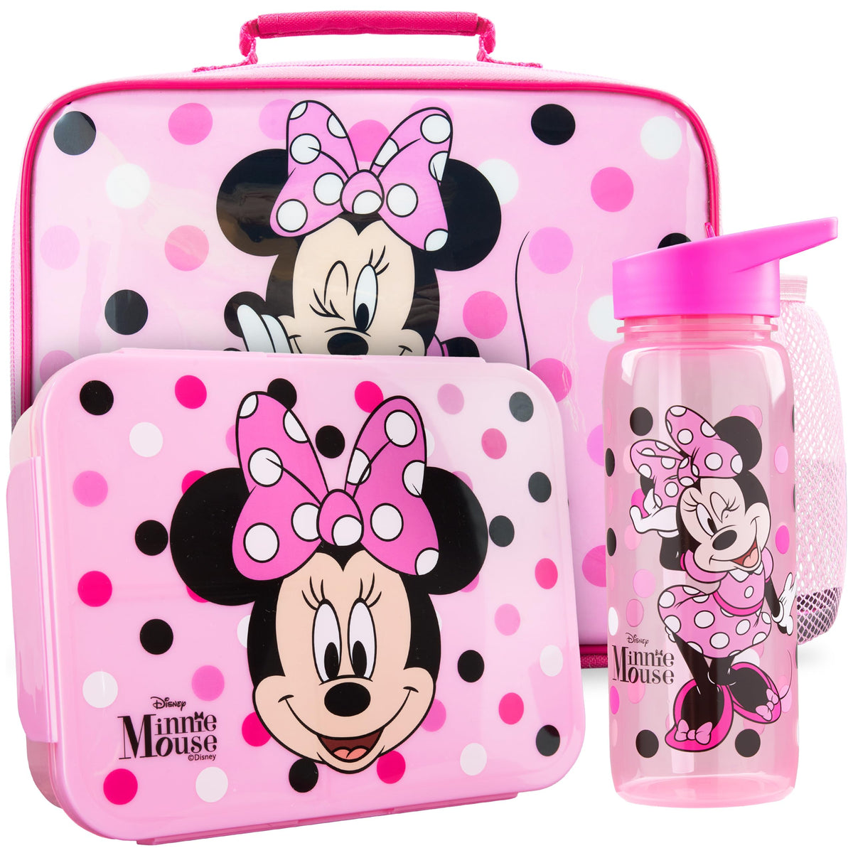 Get Trend Minnie Mouse lunch bag front view showing design and compact carry benefit