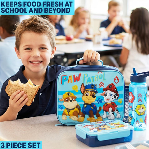 Get Trend Paw Patrol insulated bag interior showing PEVA lining and zipper