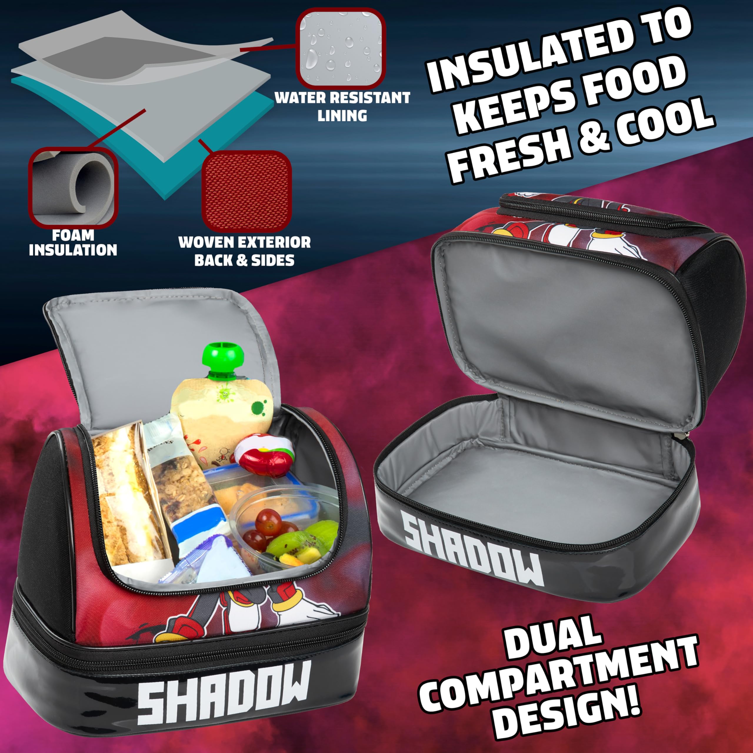 Get Trend open dual compartments showing organized meal storage