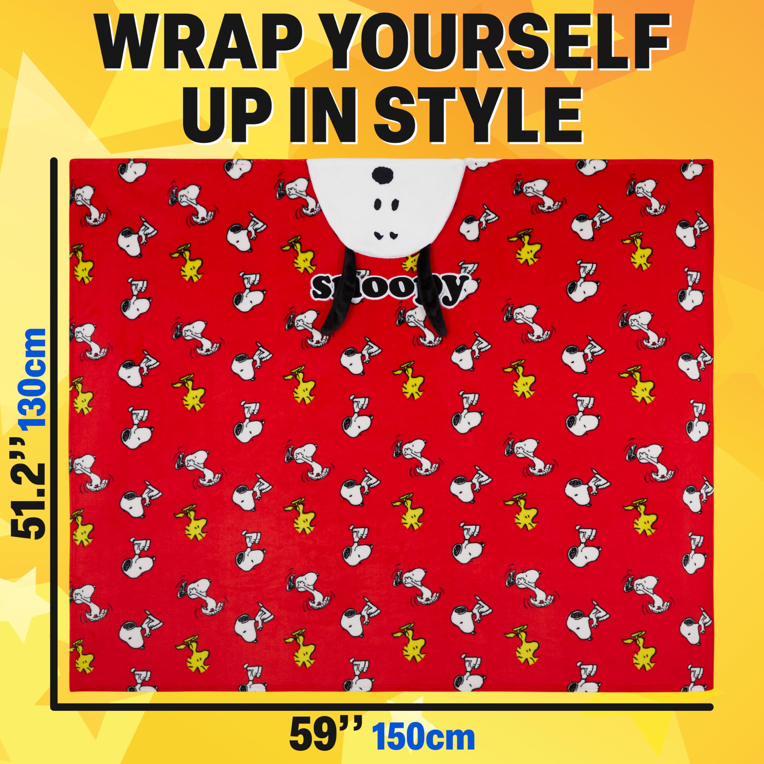 Get Trend Snoopy hood detail highlighting lined hood and comfortable fit