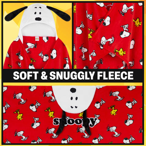 Get Trend Snoopy in use on sofa demonstrating wearable comfort and warmth
