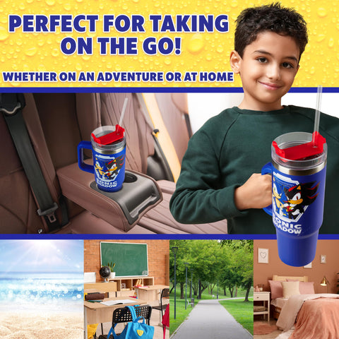 Get Trend straw and ergonomic handle detail for easy child grip