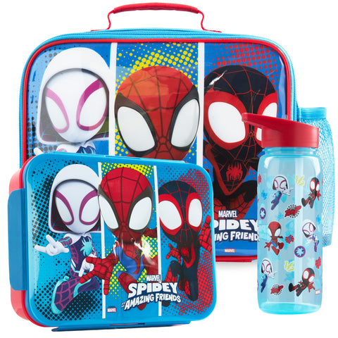 Get Trend Spidey front packaging showing full 3-piece set and bold graphics, easy gifting