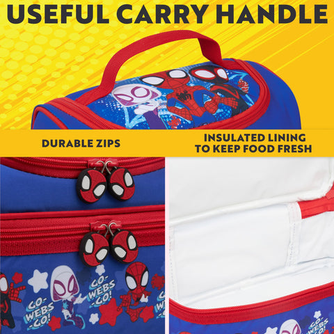 Get Trend Spidey insulated lining close-up illustrating temperature control