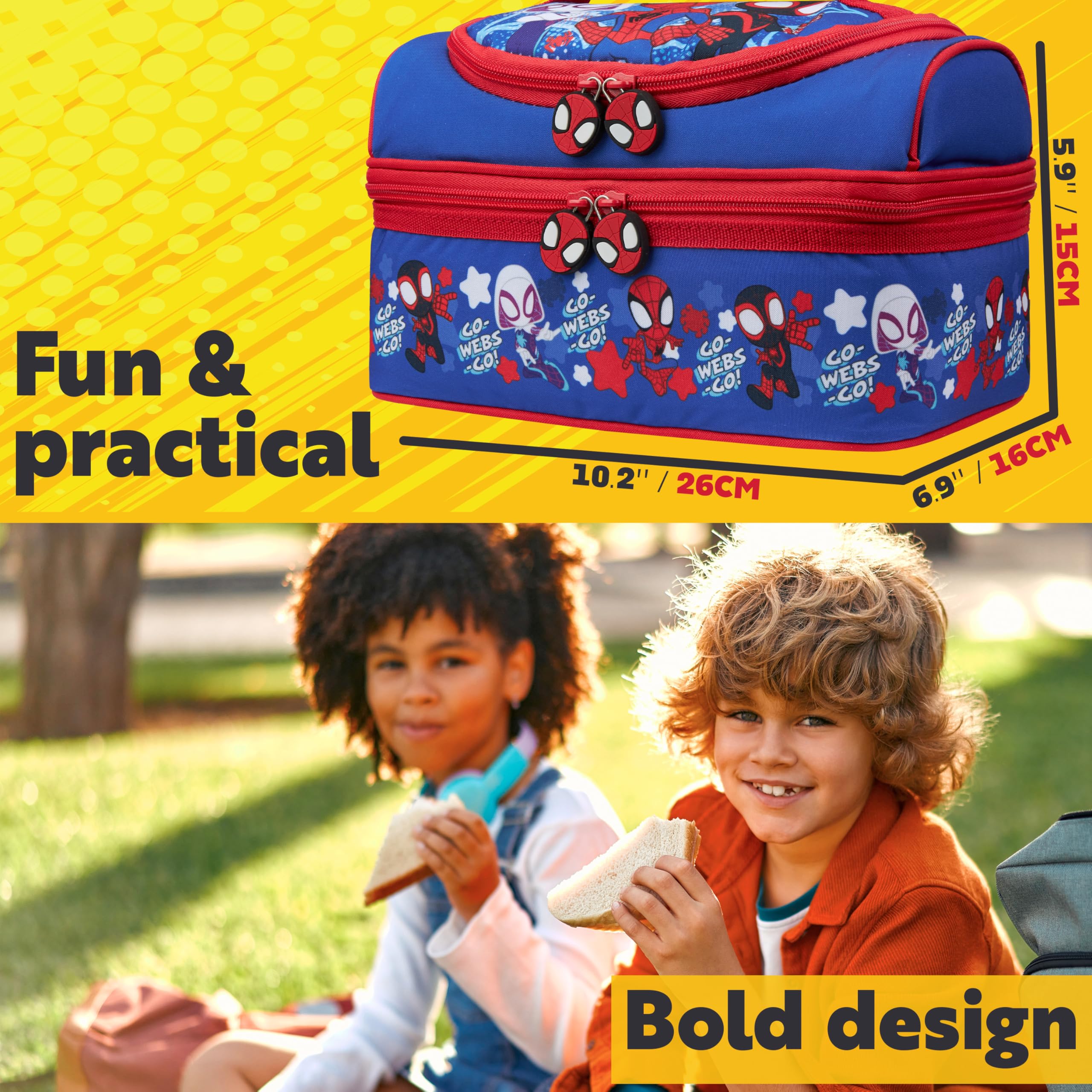 Get Trend Spidey in a picnic setting demonstrating convenience on outings