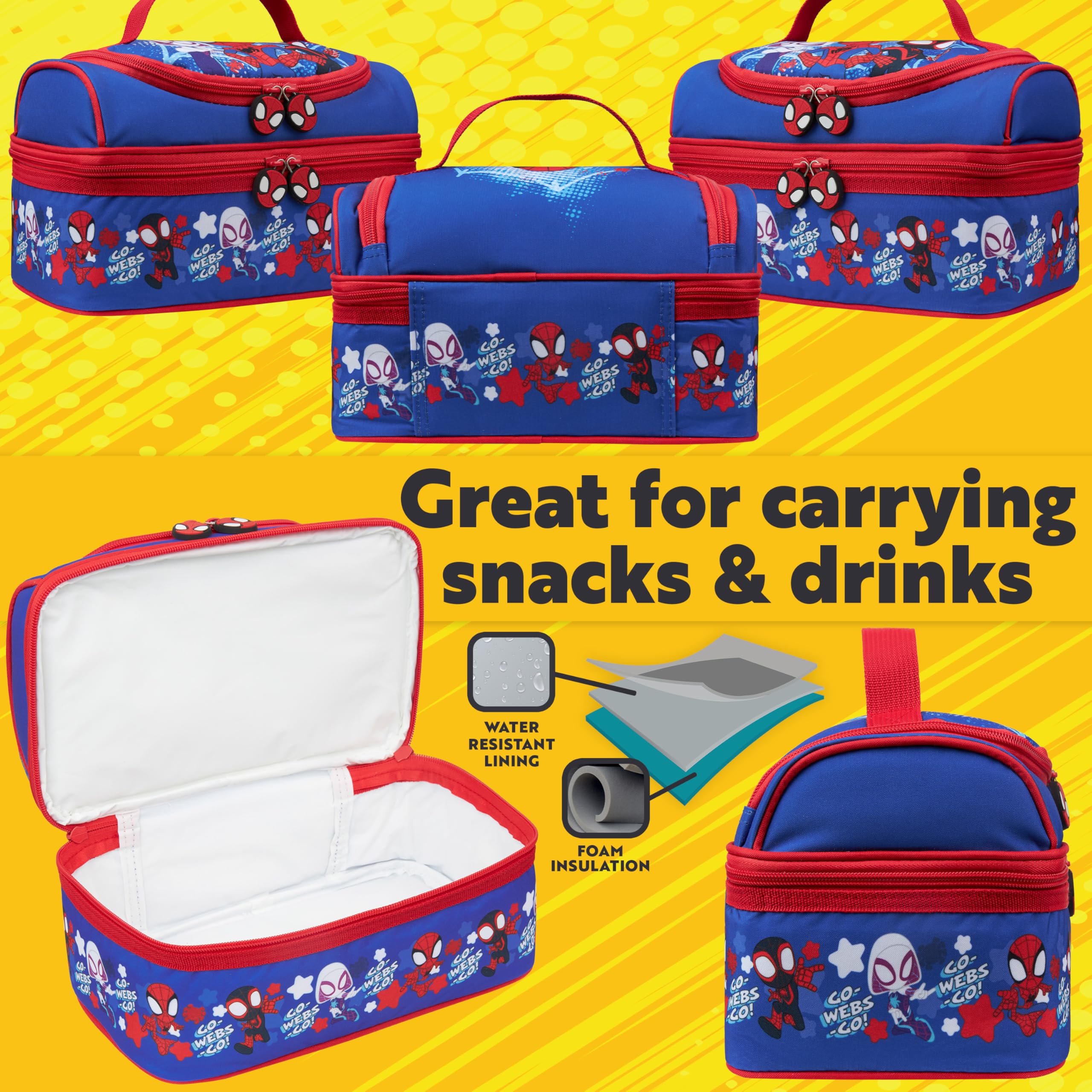 Get Trend Spidey open compartments displaying organized storage benefit