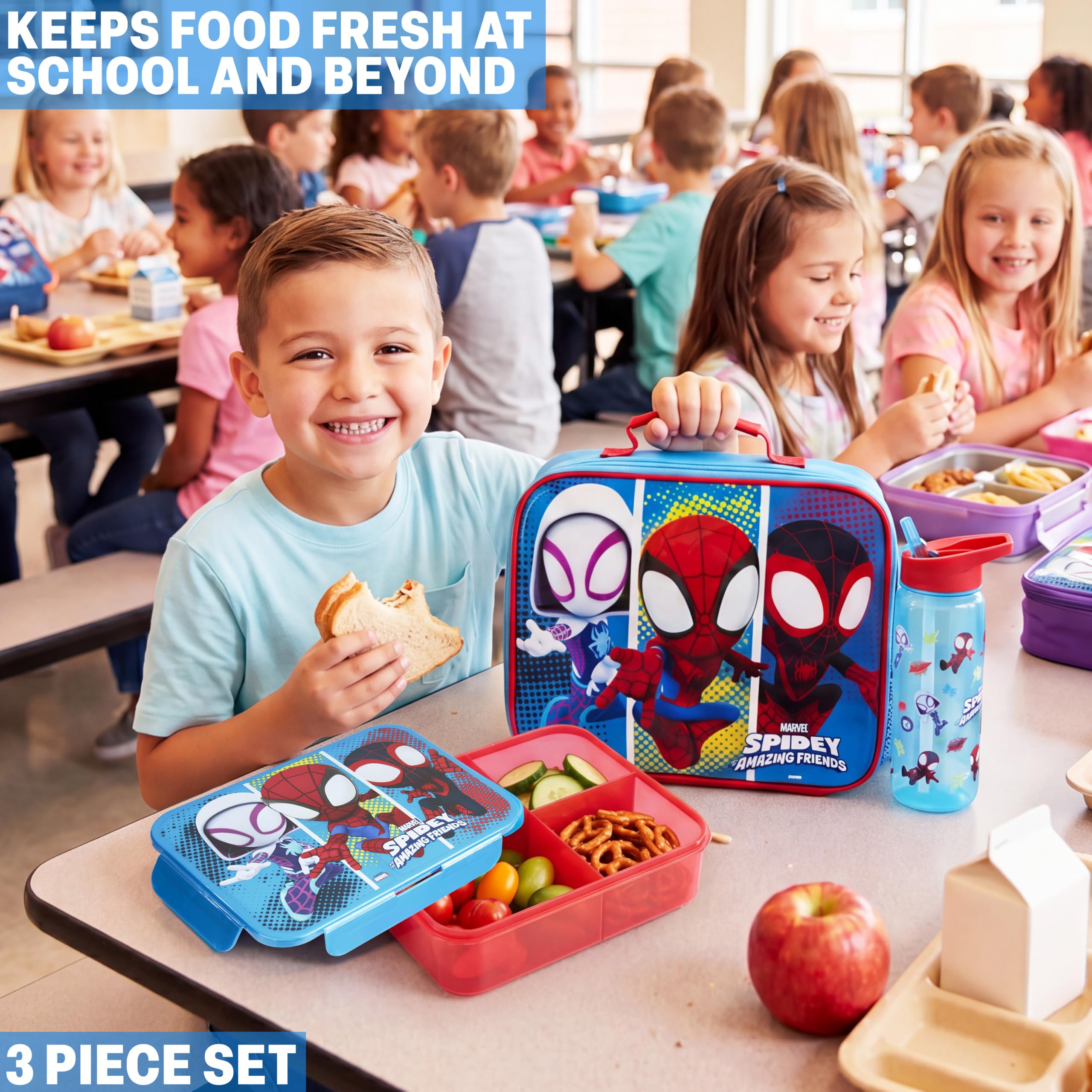 Get Trend Spidey water bottle detail with flip-top straw and BPA-free build for safe sipping