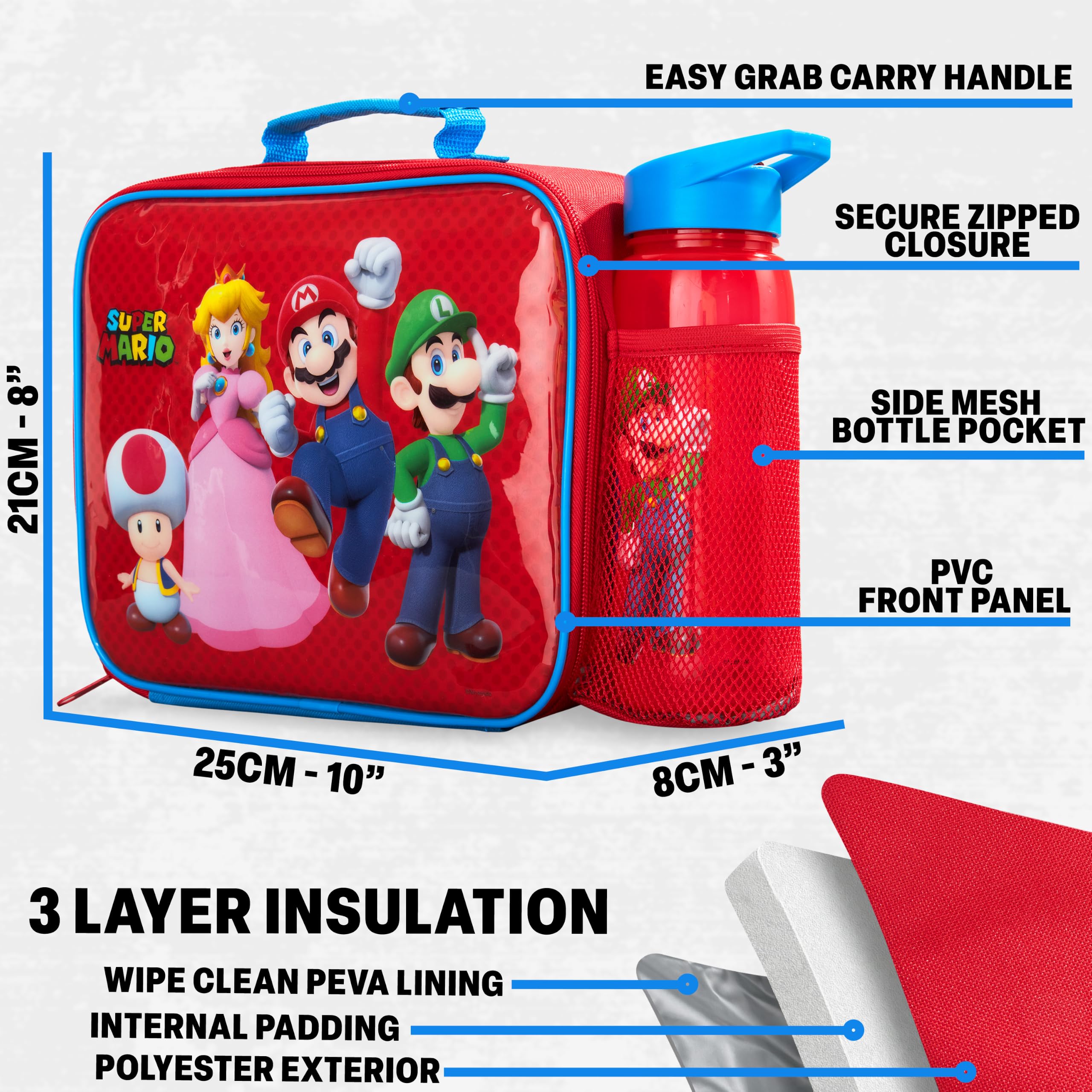 Get Trend insulated lunch bag interior showing PEVA lining for cooler food benefit