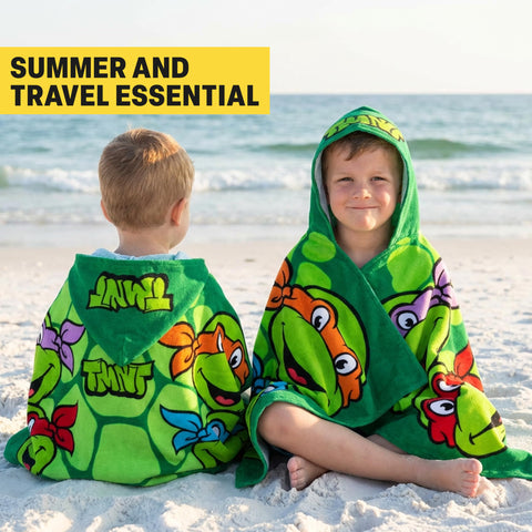 Get Trend child wearing towel poolside demonstrating easy on-off and coverage
