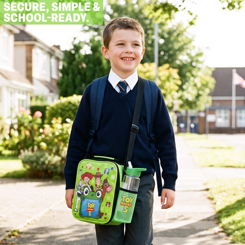Get Trend Toy Story children using the lunch set outdoors for convenience