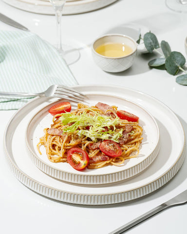 getstar plates in dishwasher and microwave showing convenient cleanup benefit