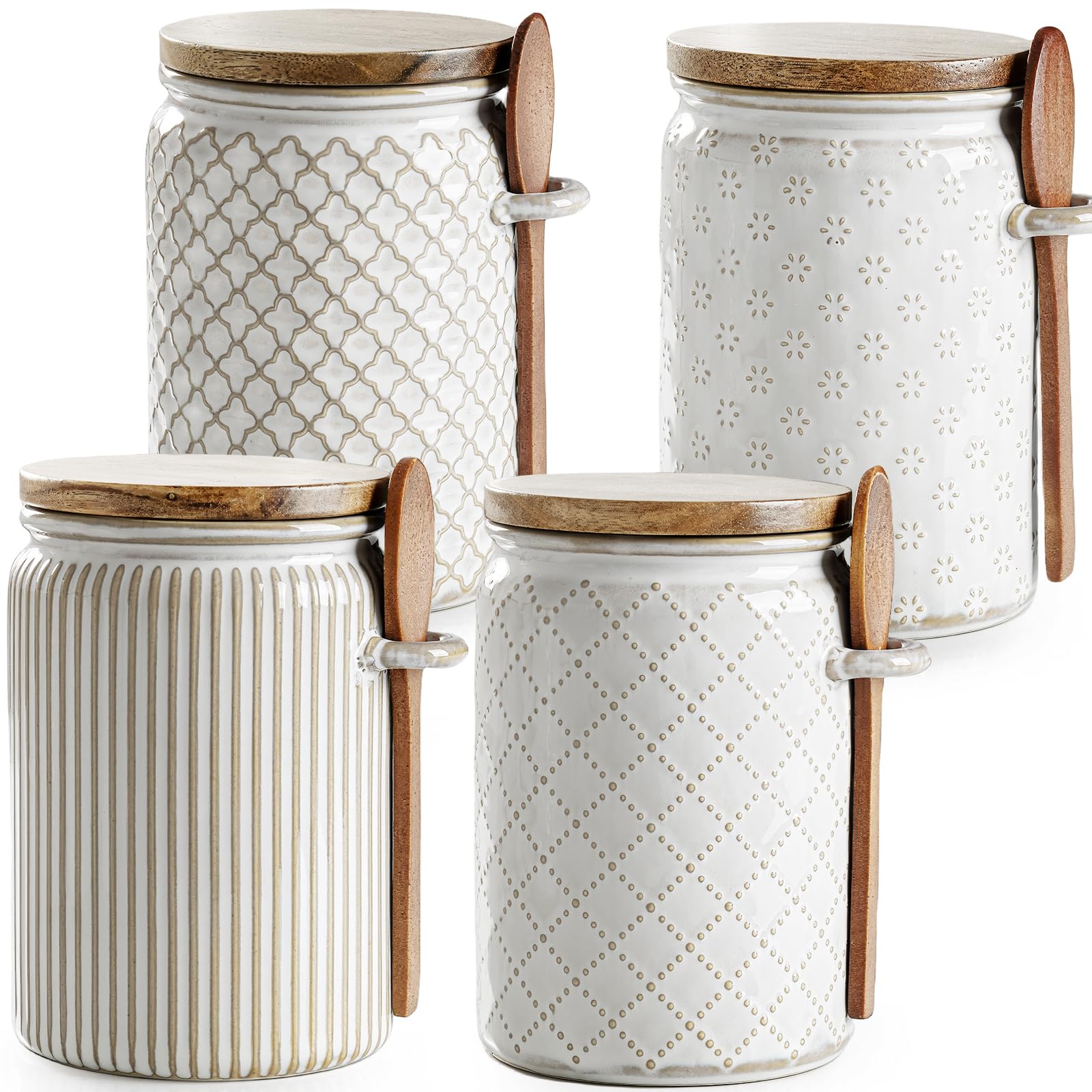 getstar front view canister set on countertop showing organized storage benefit