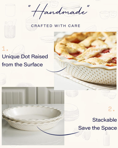 getstar ceramic pie pan in oven with pie inside showing even baking performance