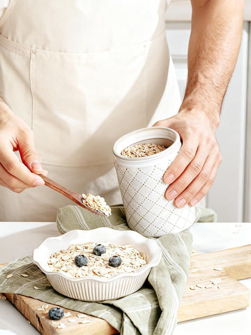 getstar spoon and open jar ready to scoop for convenient serving