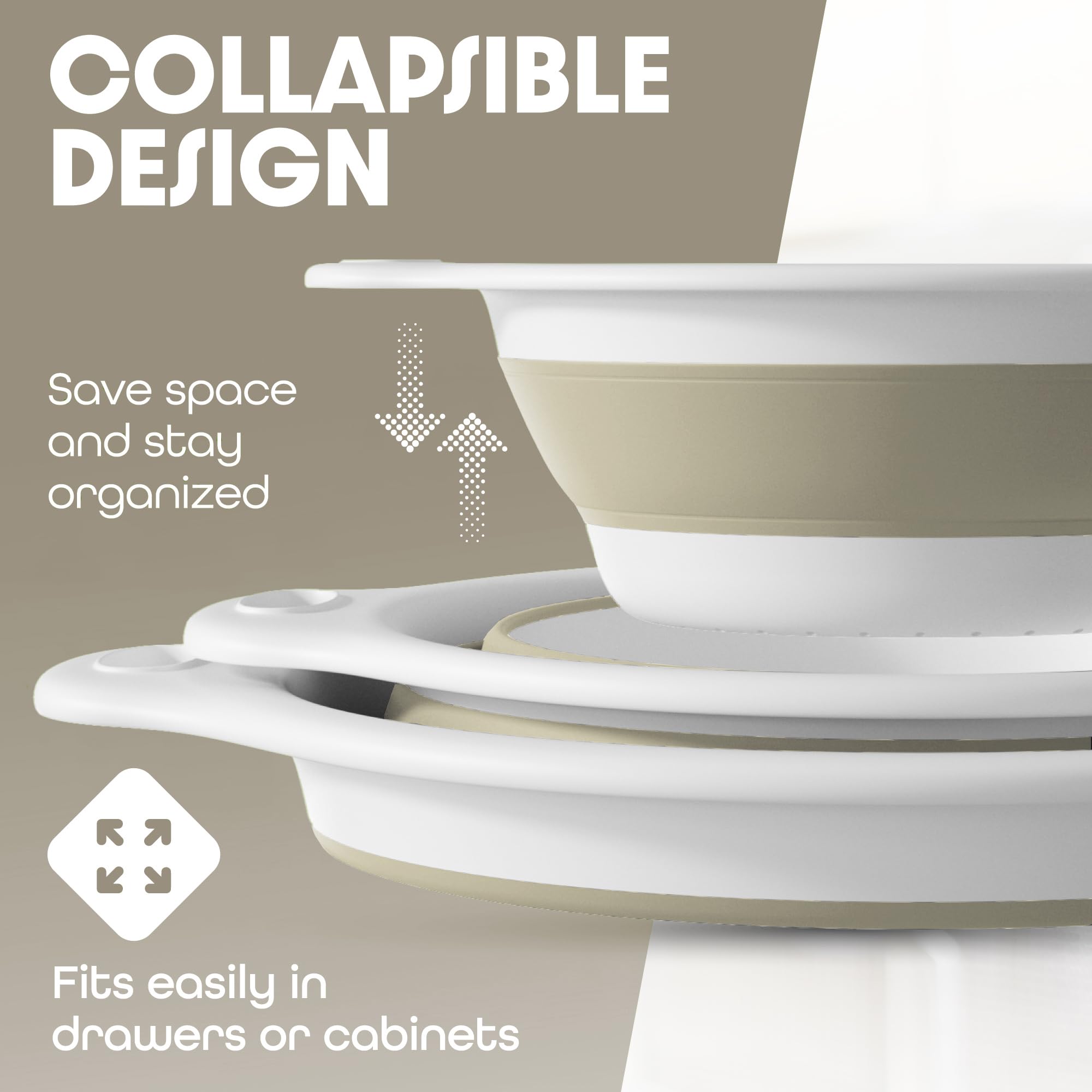 Gevoli draining tray close-up showing groove design that channels water