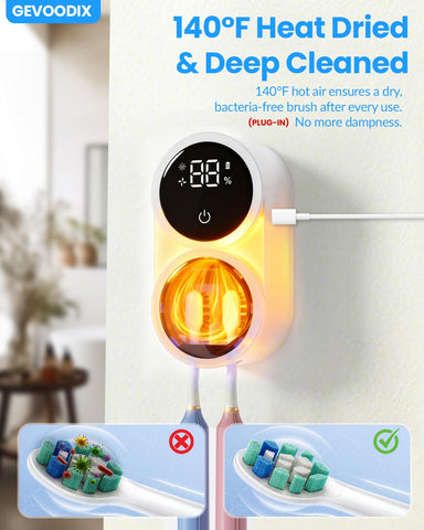 GEVOODIX holding kids toothbrushes separately for family hygiene