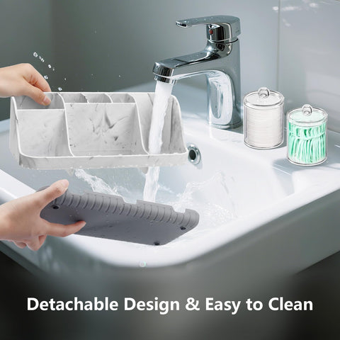 GFWARE qtip dispenser filled with cotton swabs for easy one-handed dispensing