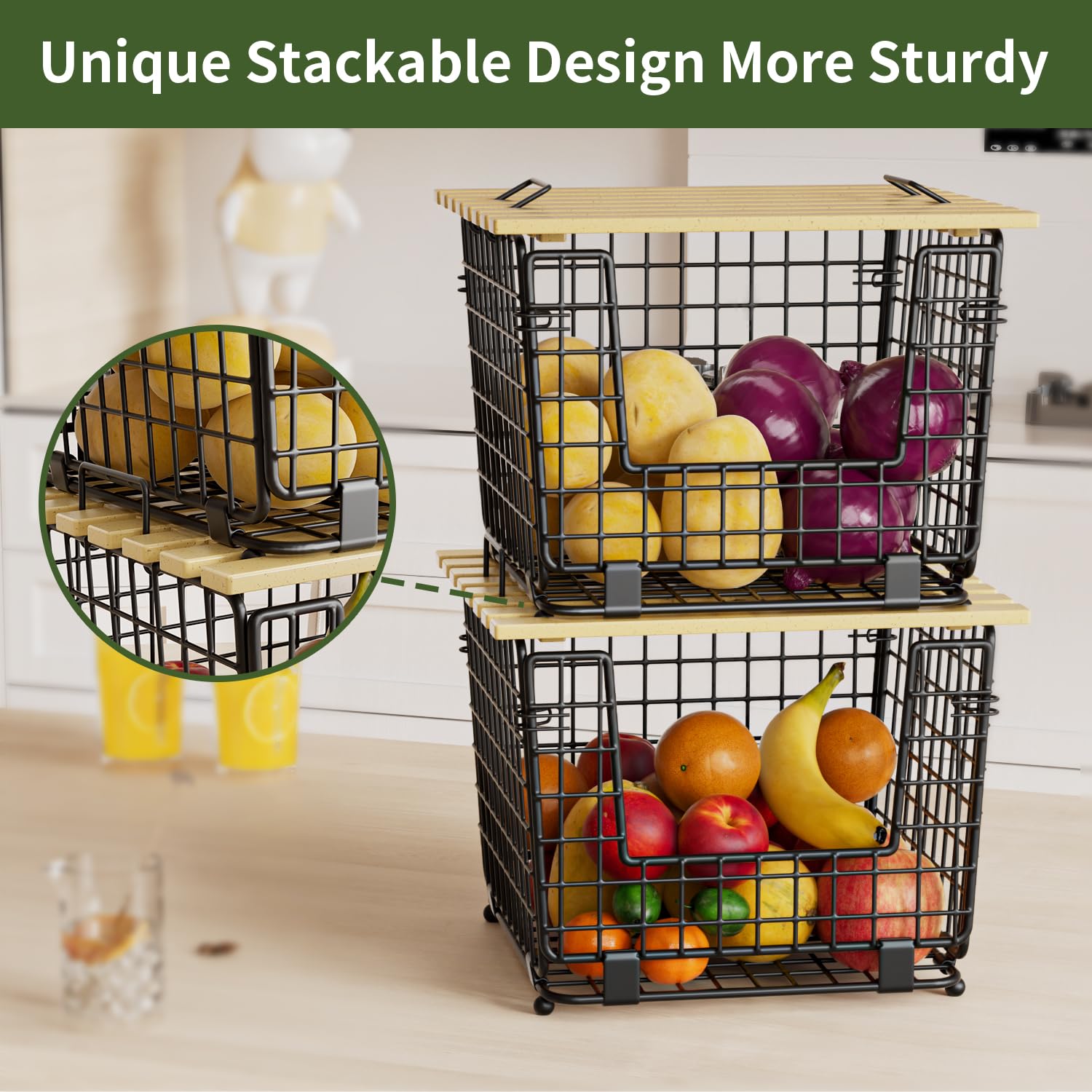 GGIU lid detail showing thick 0.3-inch panel for strong stacking benefit