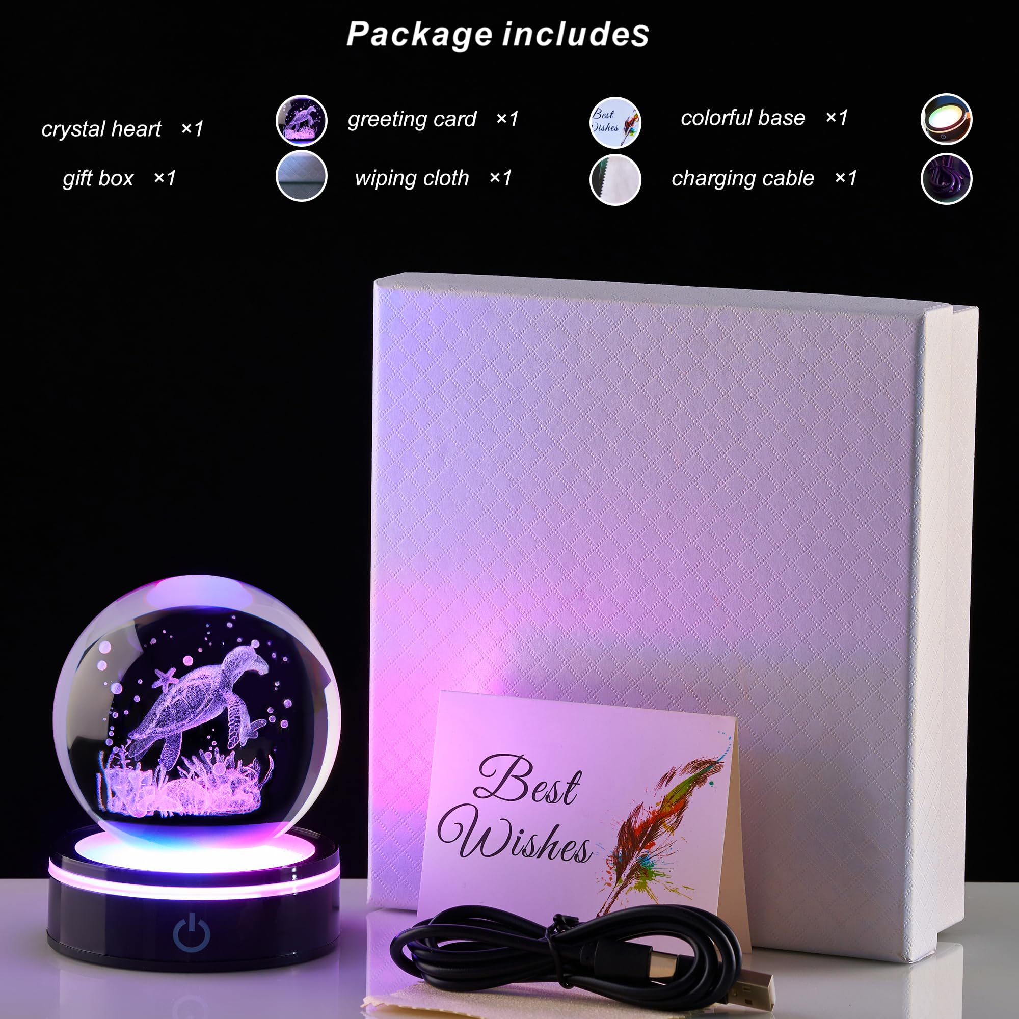 Ghtixsu bedside nightlight setting casting soft calming light for sleep