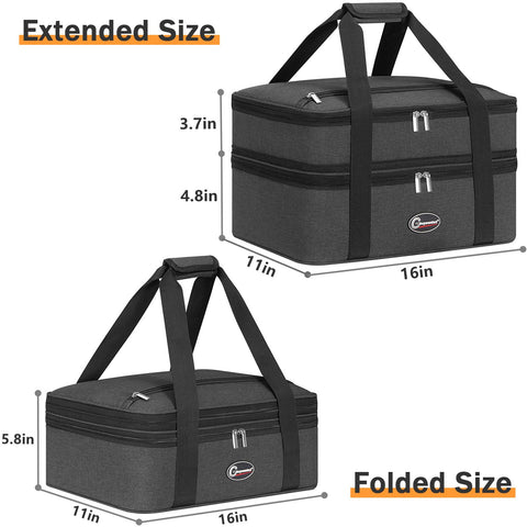 GhvyenntteS padded handle and smooth zipper for comfortable carrying