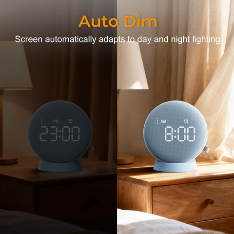 Gianna alarm clock packed in a travel bag showing portability and dependable travel wake-ups