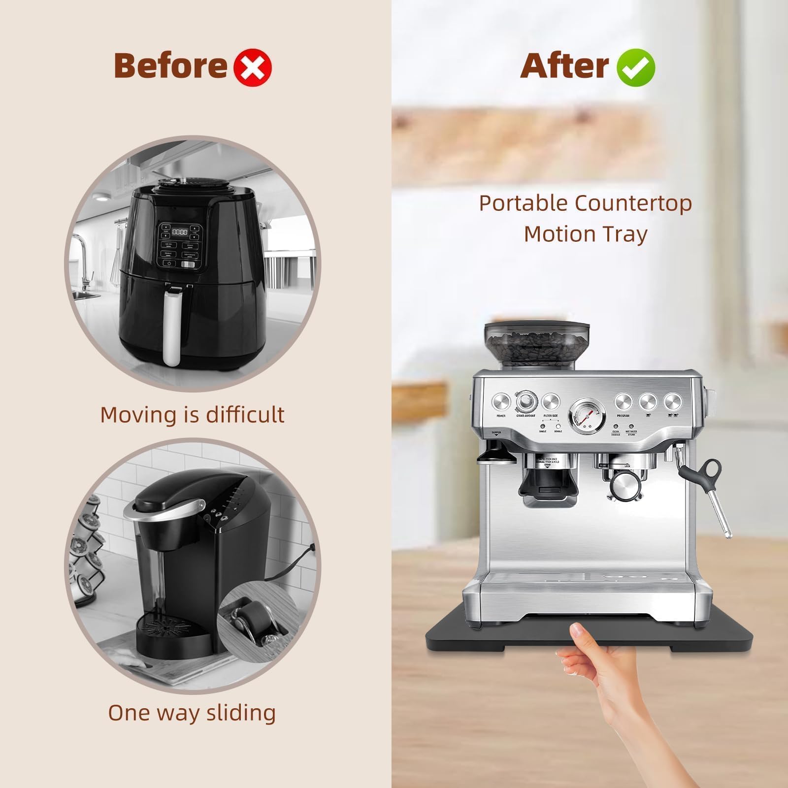 GIASSVIO with Breville espresso machine showing effortless access