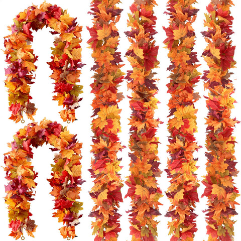 Giaueoa front view of 6-pack garlands showing value set and color range