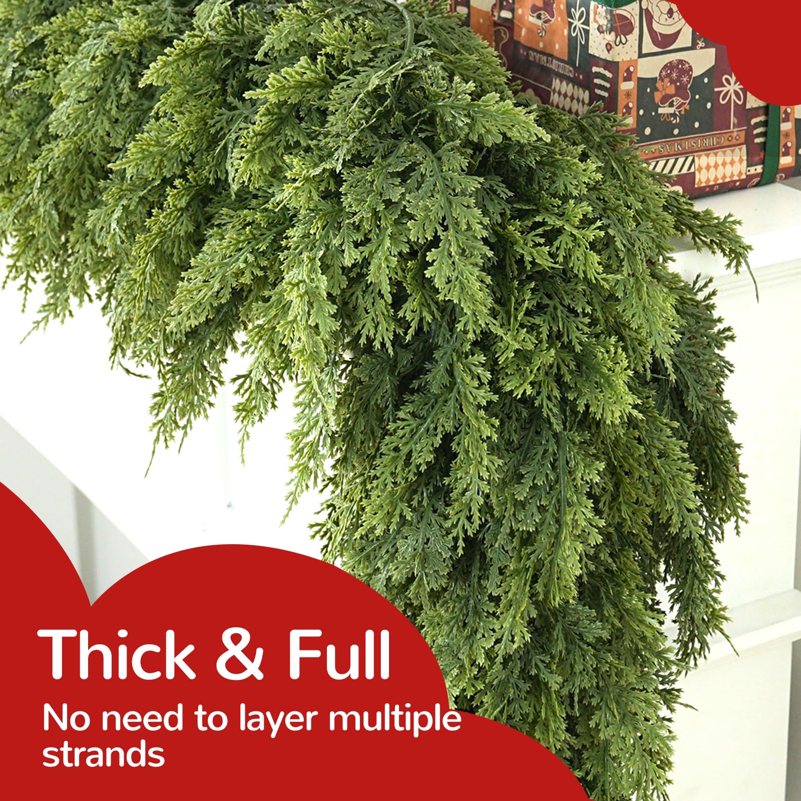 Giauma close-up leaf texture displays lifelike cedar foliage and natural depth