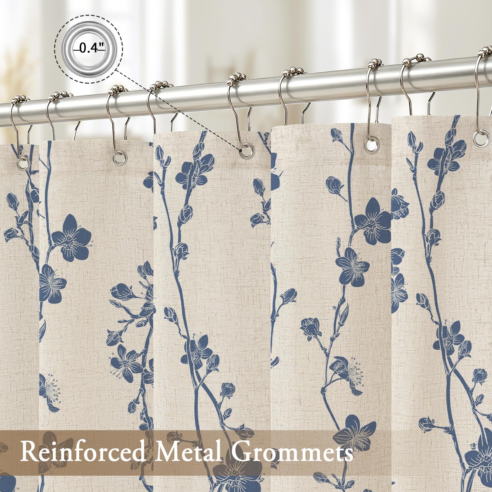 Gibelle hem and grommets detail demonstrating reinforced hanging points