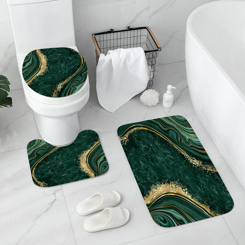 Gibelle bath rugs texture and non-slip backing showing grip benefit: secure footing